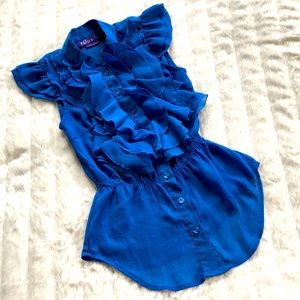 2/$25! ⭐️ Miley Cyrus x Max‎ Azria ruffled tuxedo top